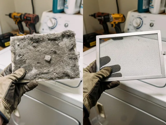 Professional lint trap cleaning by North Royalton Dryer Vent Cleaning in North Royalton