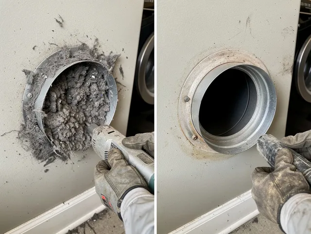 Professional clogged vent cleaning by North Royalton Dryer Vent Cleaning in North Royalton