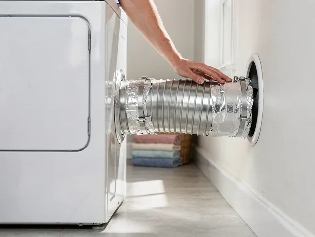 Professional dryer vent hose installation by North Royalton Dryer Vent Cleaning in North Royalton