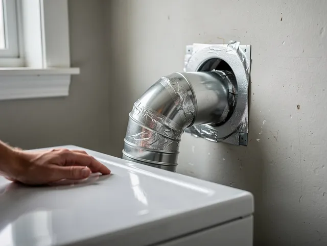 North Royalton Dryer Vent Cleaning expert performing professional dryer vent repair and installation in North Royalton