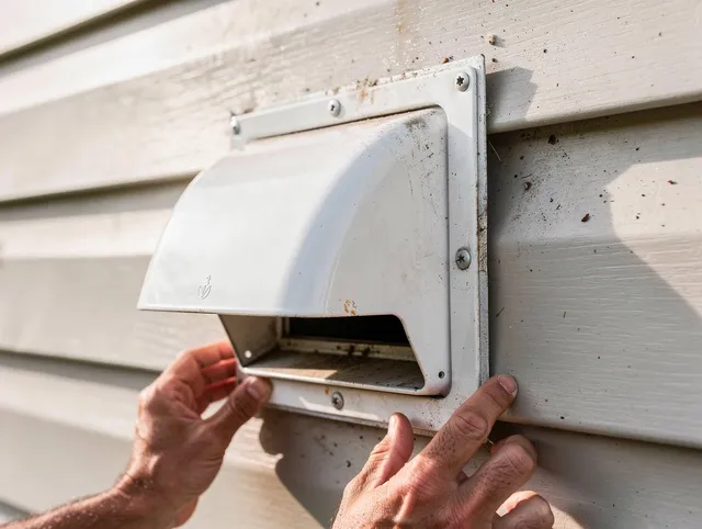 North Royalton Dryer Vent Cleaning technician delivering thorough residential dryer vent cleaning service in North Royalton